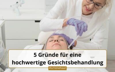 Hochwertige Gesichtsbehandlung
