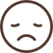 Ein Frowny - ein Symbol für ein trauriges Gesicht.